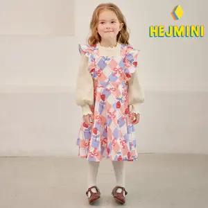 [헤이미니] 리본플라워아가일원피스