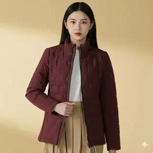 [커터앤벅] 여성 시그니처 바이브 스윙 하이브리드 다운자켓 WN