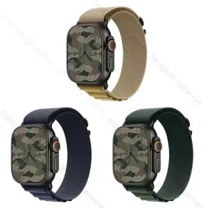 Apple Watch Ultra 2 GPS + Cellular 49mm 블랙 티타늄 케이스 그리고 알파인 루프 (탠/네이비/다크그린)