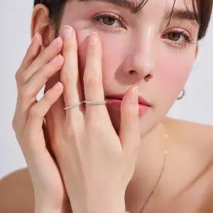 14k 모이사나이트 믹스 이터니티 반지_1.5mm 15 17호)