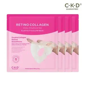 CKD [4매/콜라겐팩]레티노콜라겐 저분자300 하이드로겔 탄력광채 마스크 31g (정가 20,000원)