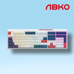 앱코 MK108W  저소음 멤브레인 사무용 무선 키보드 블루