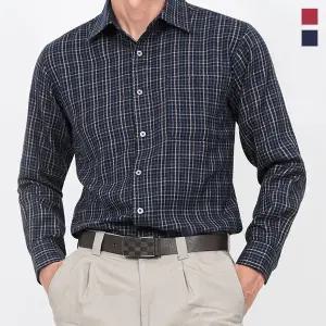 [제로골프][JEAN PIERRE] 쟌피엘 남성 울 체크패턴 남방 셔츠 Model No_J2-4E041