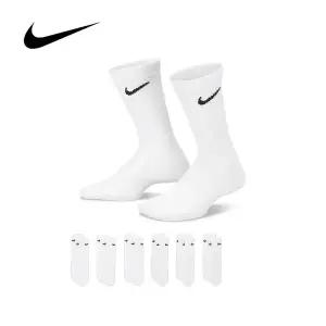 [나이키] 양말 6입 SX6910-100 에브리데이 쿠션드 크루 삭스
