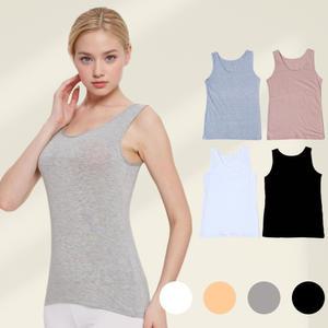 순수 면 스판 학생 여성 데일리 민소매 코튼 나시 런닝