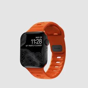 [노마드]애플워치 스포츠 스트랩 - 울트라 오렌지 40 41 42 mm SE 조깅 여름 밴드