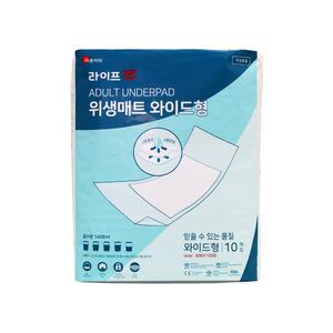 라이프업 성인용기저귀 위생깔개매트 와이드형 10입 x 6팩(60매)