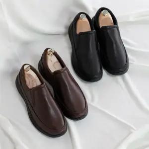 [슬레진저] 남자구두 가볍고 편한 밴딩 가죽 로퍼 카르미 SLT102