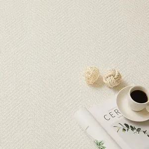 스칸디앤홈 먼지없는 쉐브론 사이잘룩 러그 거실 카페트 크림아이보리 100x150