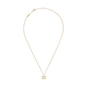 셀린느 브래스 골드 피니쉬 크리스탈 트리옹프 라인스톤 목걸이 골드 460GB6BZI35OR