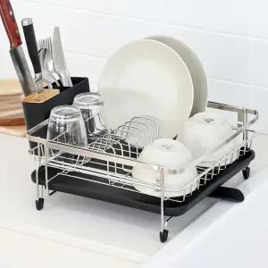 노빌리움 네오 스테인레스304 1단 식기건조대  물빠짐 싱크대 선반 그릇 정리대