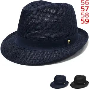 이럭셔리클럽 피에르가르뎅 망사 중절모 페도라 햇 신사 여름 모자 남녀공용-CAP250434