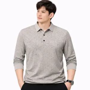 카멜롯 남성 긴팔 중년 폴로 카라 티셔츠