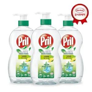 [헨켈][비밀] 헨켈 주방세제 프릴 그린파워 700ml(용기) x 3개