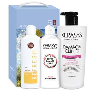 애경 욕실용품 선물세트 리빙 10호 샴푸 린스 바디워시