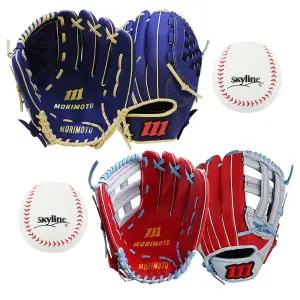모리모토 올라운드 야구 글러브 우투 돈피 MPN700 LGM2500 + 야구공(1입) 세트