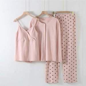 트루리즈 땡땡 순면 산모파자마 3pcs 산후조리원복 잠옷