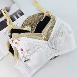 비너스 자스민 2028 인견브라 노와이어속옷 홑겹 브라렛 A컵 B컵 풀컵 레이스 빅사이즈브래지어