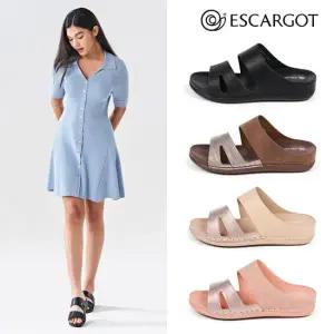 기획 초특가! [에스까르고] 데일리 워킹 투밴드 여성 슬리퍼 (3.5cm)