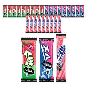 [슈팅냉동] 씨없는 수박바 0칼로리 75ml, 10개+스크류바 0칼로리 75ml, 10개+죠스바 0칼로리 75ml, 10개