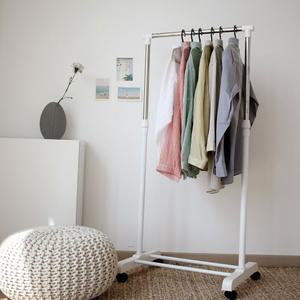 이동식행거 화이트 500스탠드 매장용 사무실 옷방 아이방 철제 튼튼한 공간활용 옷걸이 정리 수납 행거