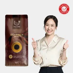 커피원두1kg 골드 리치 고소한 산미없는 맛있는 당일로스팅 원두커피 홀빈