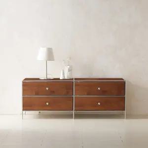 [우아미가구]제연 원목 낮은 거실장 1340