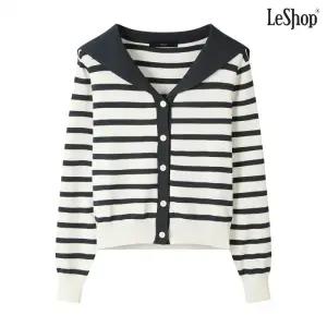 세일러 크롭 스트라이프 니트 가디건 (DP3CK003A)