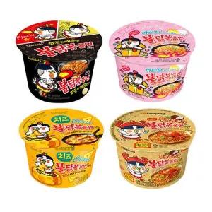 삼양 불닭볶음면 오리지널4개+까르보4개+치즈4개+푸팟퐁커리4개 16개