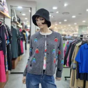 베네통/애플아울렛/모 100% 사람 인타샤 라운드넥 가디건/BAKCA4561