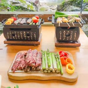 미니 화로 일식 1인 개인 화로 고체연료 구이용 불판