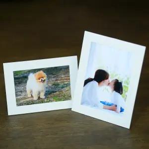 사진인화액자 종이매트보드 스마트폰 인화 스탠드형 4x6(10x15cm) 엽서사이즈