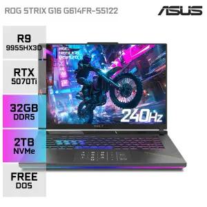 ASUS ROG STRIX G16 G614FR-S5122 라이젠9 9955HX3D RTX5070Ti 디자인 게이밍노트북 (32GB/2TB)YO