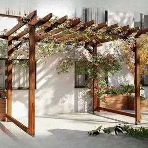 원목 정자 야외 그늘막 원두막 조립식 바베큐장 기둥