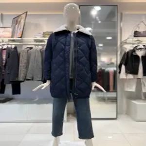 겨울 양털 카라 퀄팅 오리털 롱 패딩 점퍼 CLDWDW210_DG