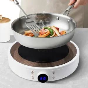 쿠키 원형인덕션레인지 1인용전기렌지 미니여행용 캠핑 1구 식탁