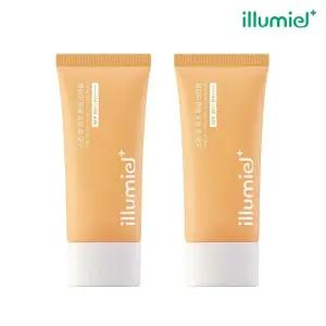 [10%+멤버십15%] 일루미엘 스킨 핏 톤업 선크림 50ml 2개