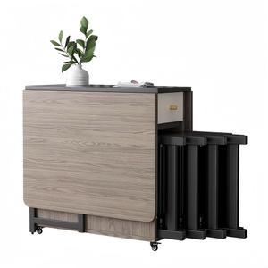 원목 접이식 테이블 수납장 식탁 확장형 2인용 세트 렌지 4인용 주방 6인용