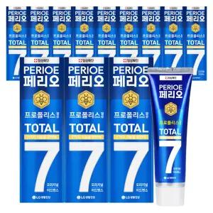페리오 토탈7프로 치아균케어 오리지널 어드밴스 치약 120g 12개