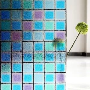 생활가꿈 열차단 무점착 유리창 시트지 컬러 모자이크