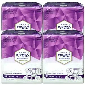 하이센스 와이드 매직테이프 일반 특대형 10매x4팩 성인기저귀