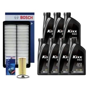 그랜져IG 2.2 디젤 엔진오일 세트 (킥스 PAO 5W30 7L + 보쉬 필터 세트)