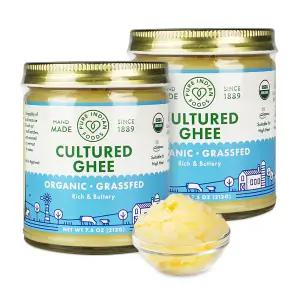 브이플랜 유기농 목초 발효 기버터 무염 212gX2개 스테이크 베이킹재료 ghee