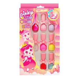 아임핑키 키즈 네일 페인트 8종 세트 유아 매니큐어 수성 어린이 네일 아트