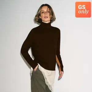 [로르 서울] [택가 99,000원] 캐시미어 울 블랜드 투톤 터틀넥_DPKT210801