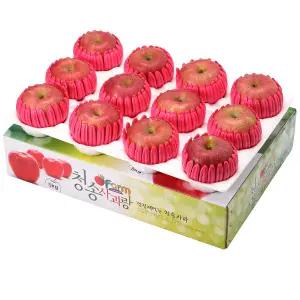 청송사과 정품사과 4kg 11~12과 팬캡포장 / 햇사과