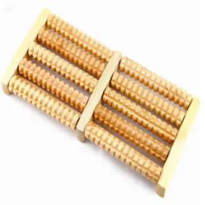 키템 원목 발 지압 마사지기 돌돌이발지압판 발 지압기 나무 지압기