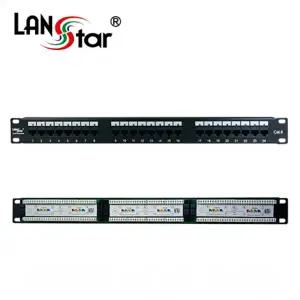 랜스타 LS-6PLB-24P19LED LED패치판넬 CAT6 24포트 19인치 허브랙/서버랙용