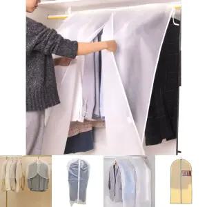 옷걸이 가림막 행거 커버/덮개/양복/헹거/코트/카바/세탁소/세탁물/의류/포장/먼지/방지/보호/드레스룸