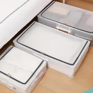 침대 박스 PVC 장 수납함 정리 투명 옷보관함 폴딩 다용도 언더베드 숨은공간 밑 및